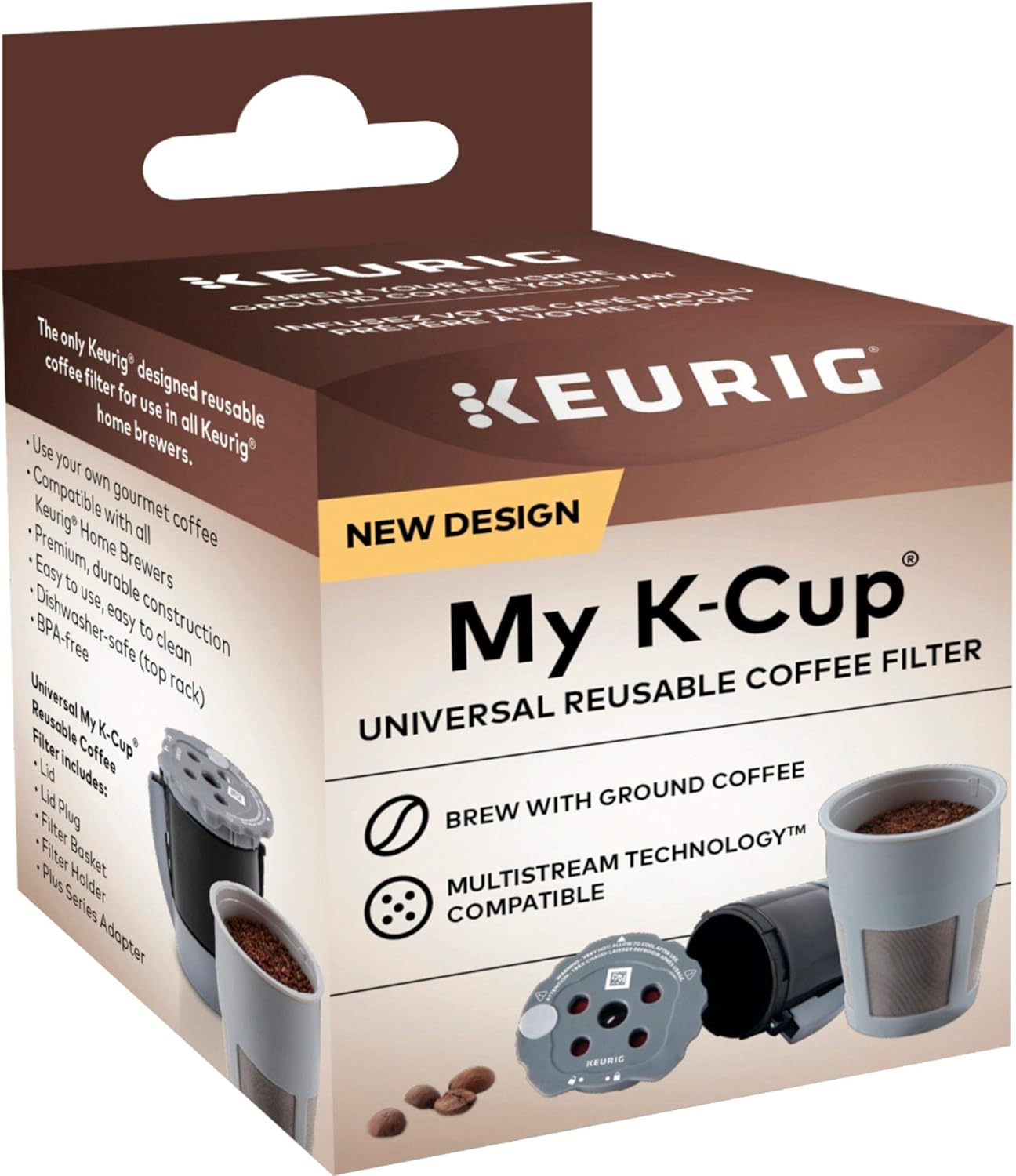 Keurig® K-Supreme Plus SMART Single Serve K-Cup Pod Coffee Maker (Black) My K-Cup Universal Reusable Filter