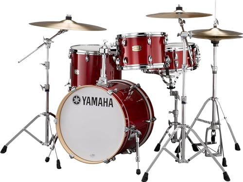 Yamaha 5pc Shell Pack with a 20" Kick 14” Snare Drum in Honey Amber for Students and Working Drummers, (SBP0F50HA)