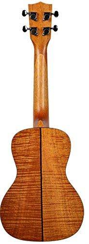Kala KA-TEM Exotic Mahogany Tenor Ukulele Bundle with Hard Case, Tuner, Austin Bazaar Instructional DVD, and Polishing Cloth