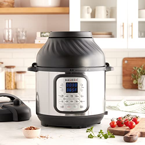Instant Stainless Steel Duo Crisp Programmable Outer Lid Automatic pressure cooker