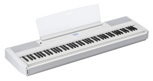 Yamaha 88-Key Weighted Portable Digital Piano Keyboard with Music Rest, Sustain Foot Switch, Built-in Speakers, USB Connectivity, Black (P45B)