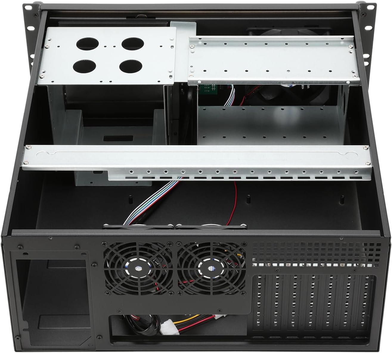 4U rackmount Server ChassisATX Micro ATX/Mini-itx 2x5.25 +（7+1 x3.5 + 2x2.5 Bays USB3.0 with 2.0 Adaptor