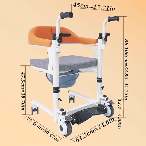 Bathroom Wheelchair,Transfer Chair,Toilet Bedside Commode,Transport Chairs For Seniors,Transfer Wheelchair,Transfer Shower Chair,Patient Transfer Chair,Rolling Shower Chairs For Disabled,264lb