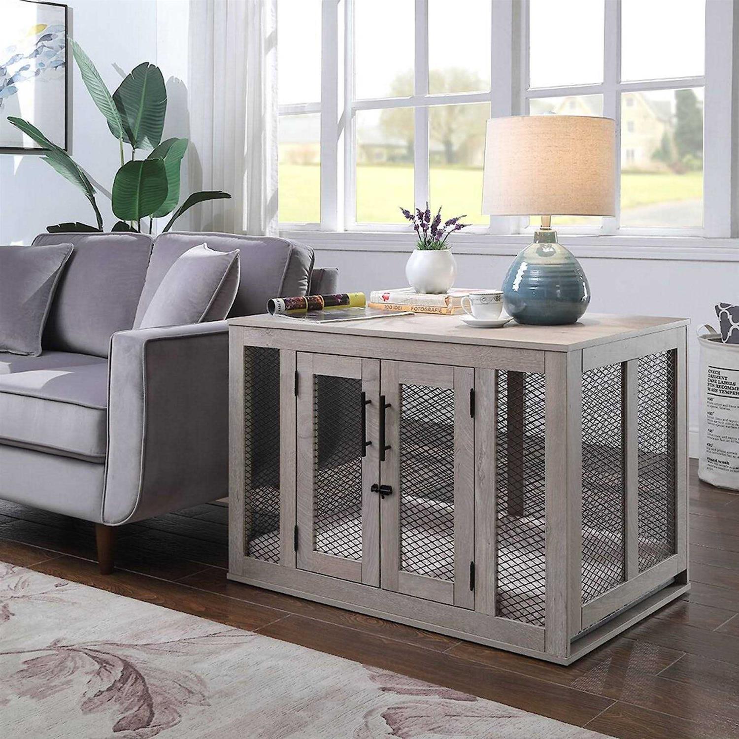 Unipaws Dog Crate with Cushion and Tray - Pet Supplies online store