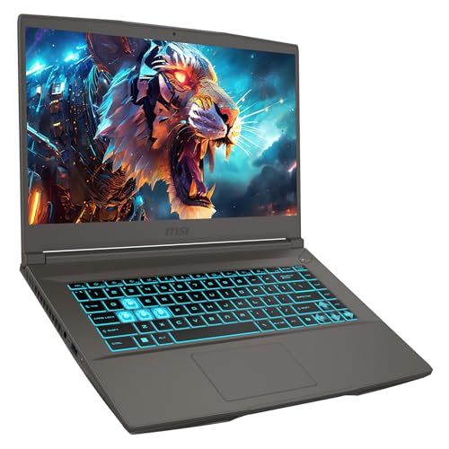 MSI Thin A15 Gaming AI Laptop, AMD Ryzen 9 8945HS, 64 GB DDR5 RAM, 2 TB PCIe SSD, 15.6" FHD (1920x1080) 144 Hz IPS Display, Nvidia G-Force RTX 4060, Backlit Keyboard, W11 Pro, Black