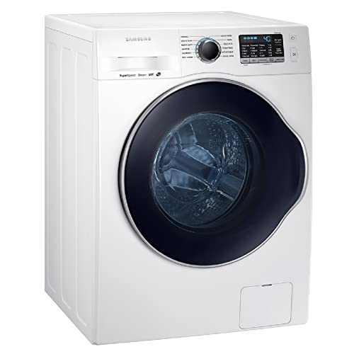 Samsung 2.2 Cu Ft Small Space Front Load Washer, 40 Minute Super Speed Washing Machine, Steam Wash Clothes, Self Cleaning, WW22K6800AW/A2