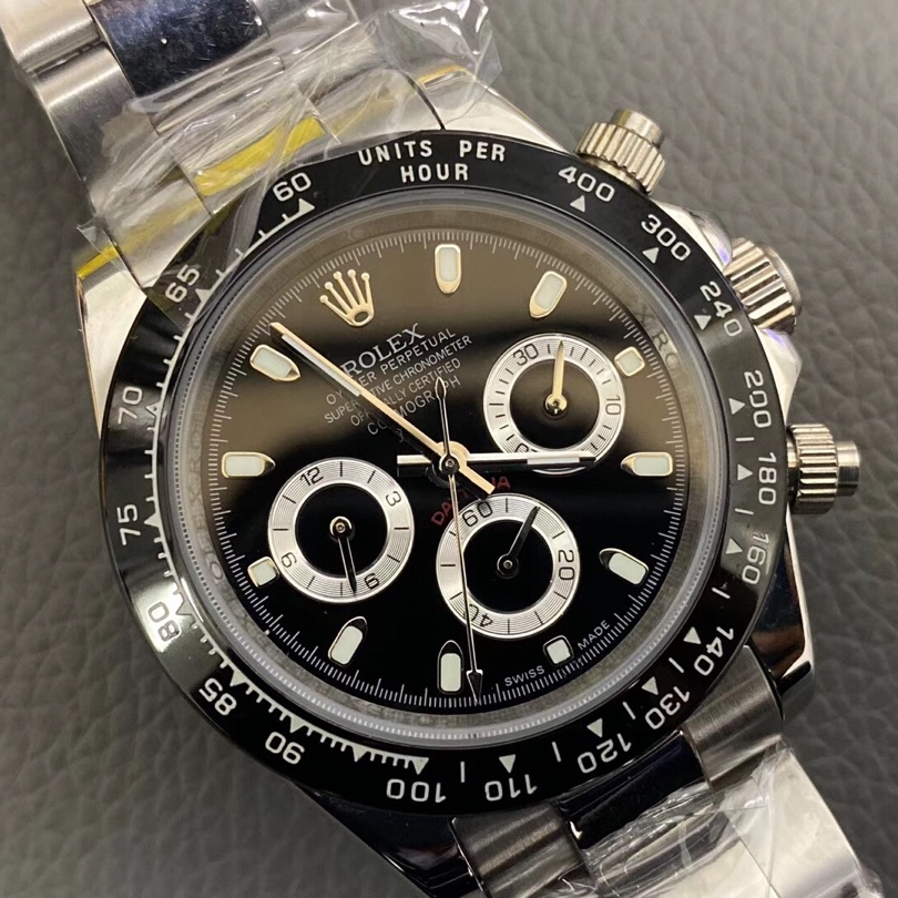 Daytona Siver Classic Panda Black &amp; White Dial 40mm