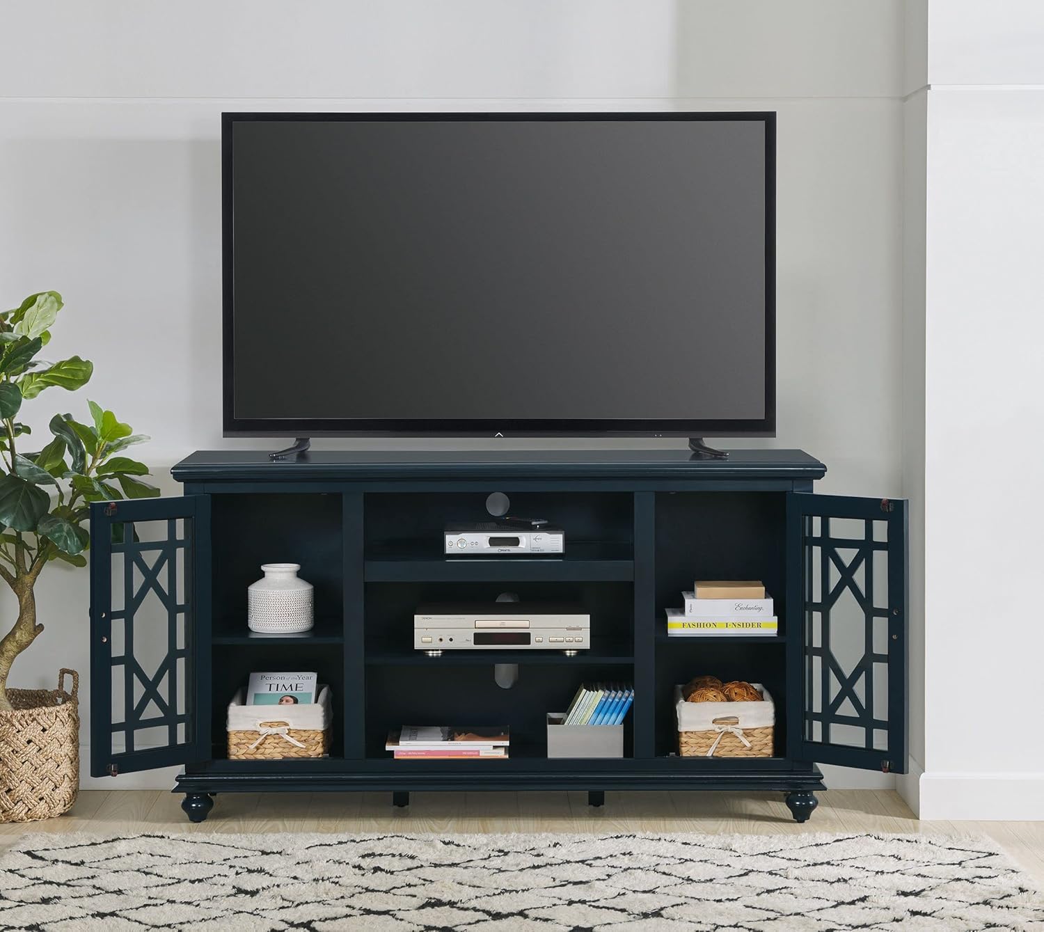 Martin Svensson Home Elegant Catalina Blue 2 Door 63" TV Stand