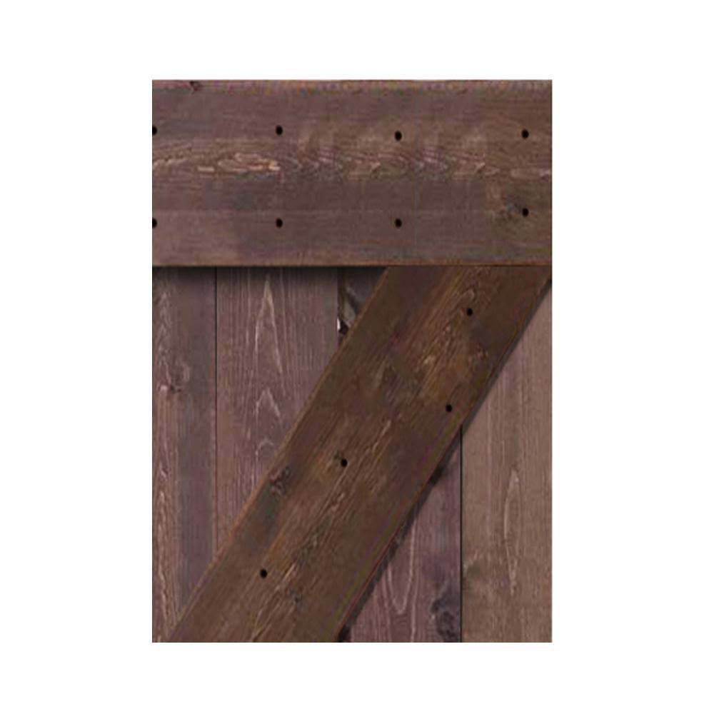 CALHOME 30 in. x 84 in. Knotty Pine Solid Wood Interior Barn Door Slab