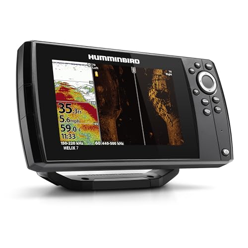 Humminbird Helix 7 G4 GPS Fish Finder with Transducer, Dual Spectrum Chirp Sonar, Side Imaging