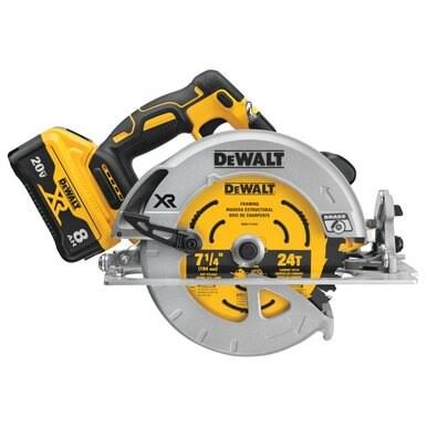 DeWalt DCS574W1 20V Max XR Circular Saw, 7-1/4-Inch, Brushless, Power Detect Tool Technology