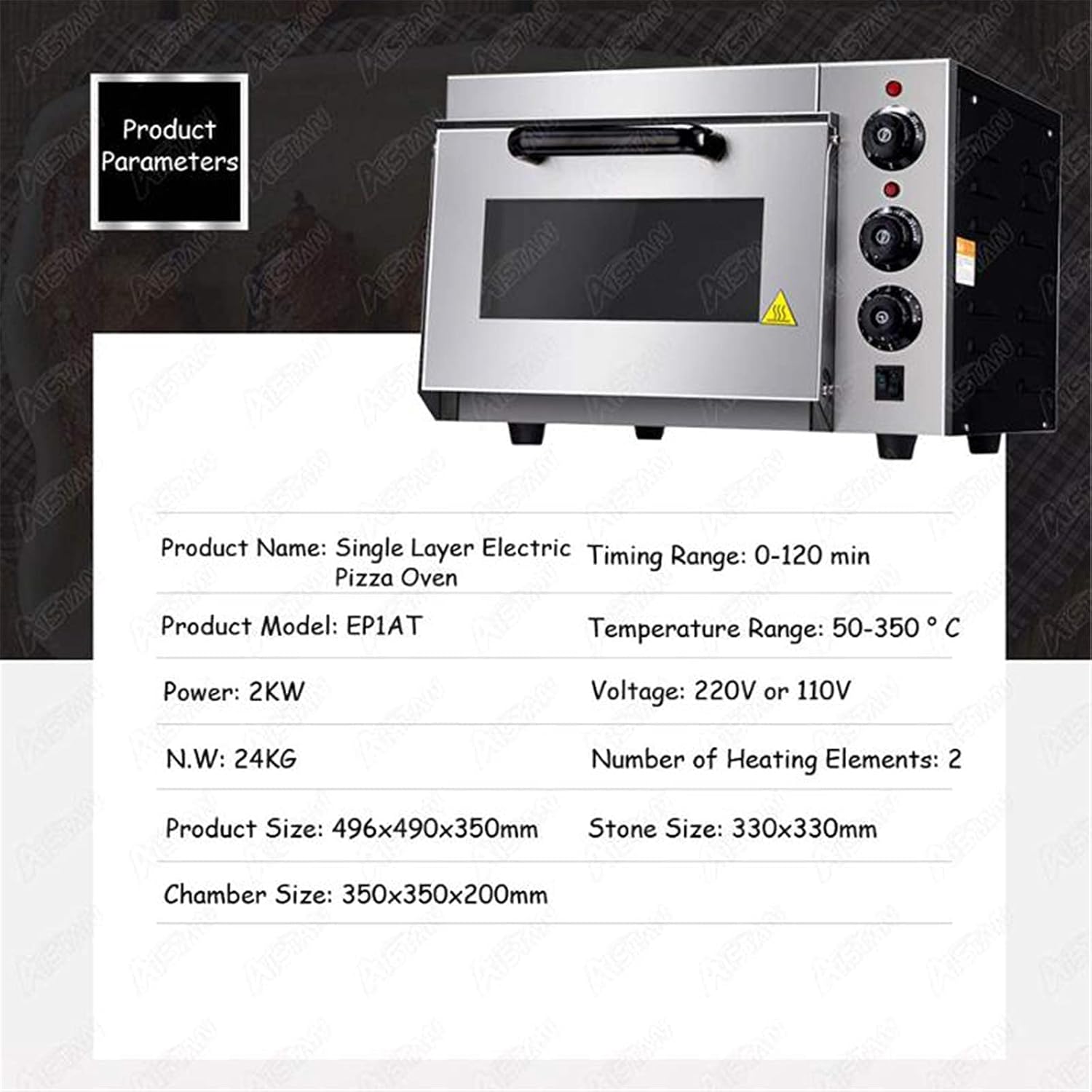 Oven Built in Electric Single Oven - Stainless Steel Premium Convection Halogen Oven Cooker Ideal for Roasting,Baking