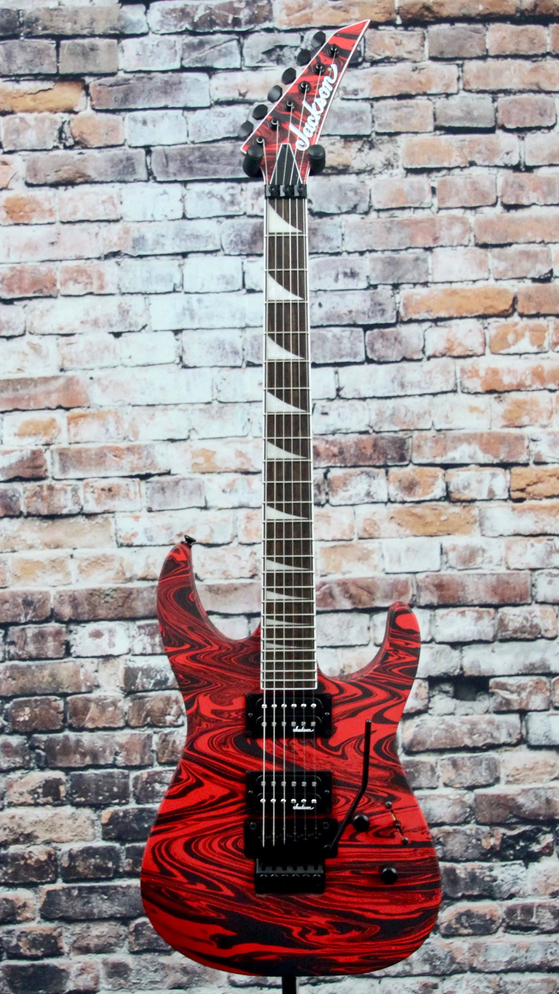 Jackson SLX DX x Series Soloist Swirl Electric Guitar, Satin Red Swirl