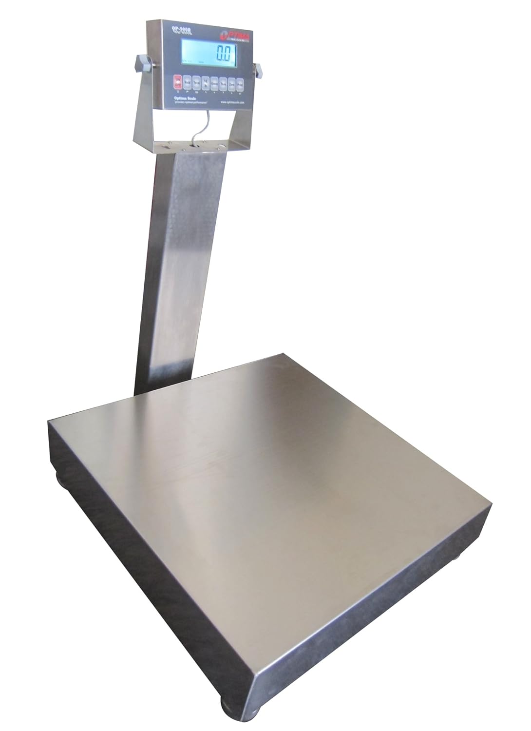 24" x 24" Stainless Steel Wash Down Bench Scale Floor Scale 1,000 lb OP-915SS
