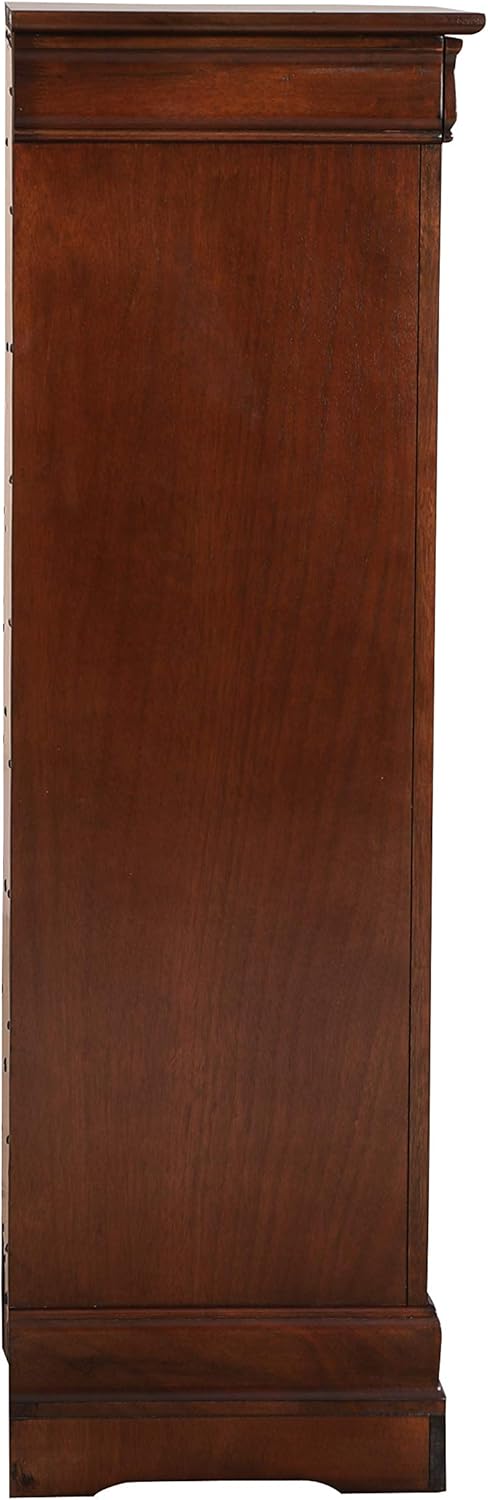 Glory Furniture Louis Phillipe 7 Drawer Lingerie Chest in Cappuccino