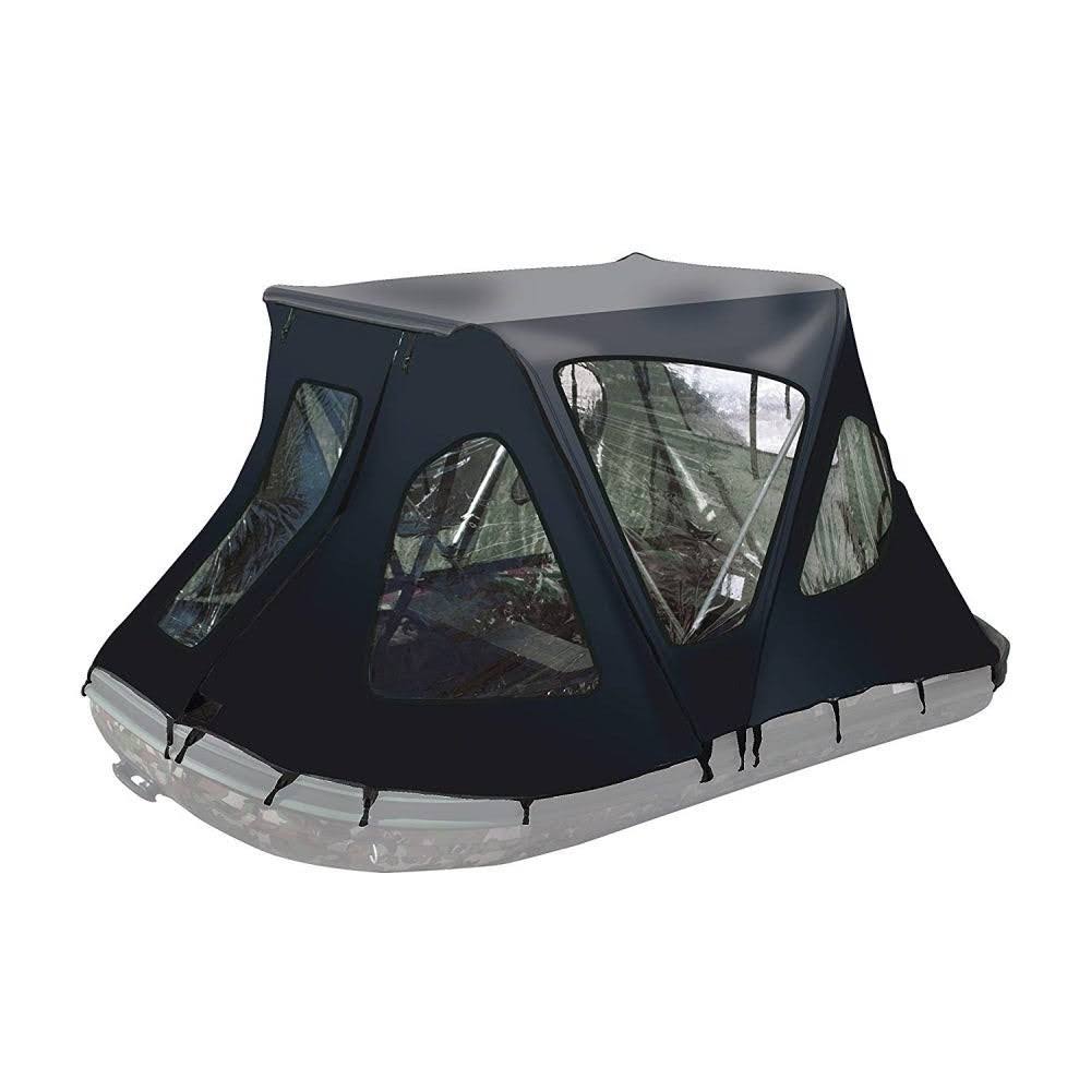 Aleko Bwtent250bk Winter Canopy Boat Tent Rain Sun Wind Snow Waterproof Shelter Covering for Inflatable Boat, Black