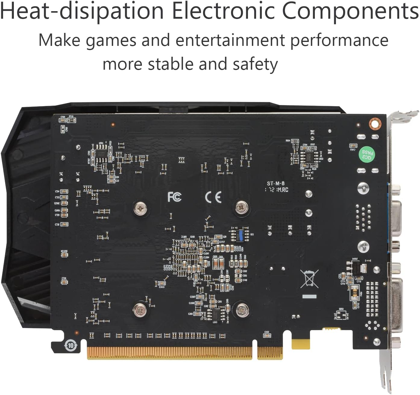 SAPLOS Radeon HD7670 Graphics Card,2GB,128bit, DDR3, HDMI/VGA/DVI,PCI Express 2.0 X16, 650MHz Core Frequency Desktop Gaming Video Card for PC,DirectX 11