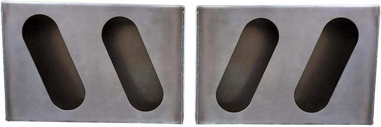 Light Box, Triple Oval Slanted, 6Oval Lights, for Truck or Trailer, Steel, Star Fabrication, 1046-47 (1 pair)