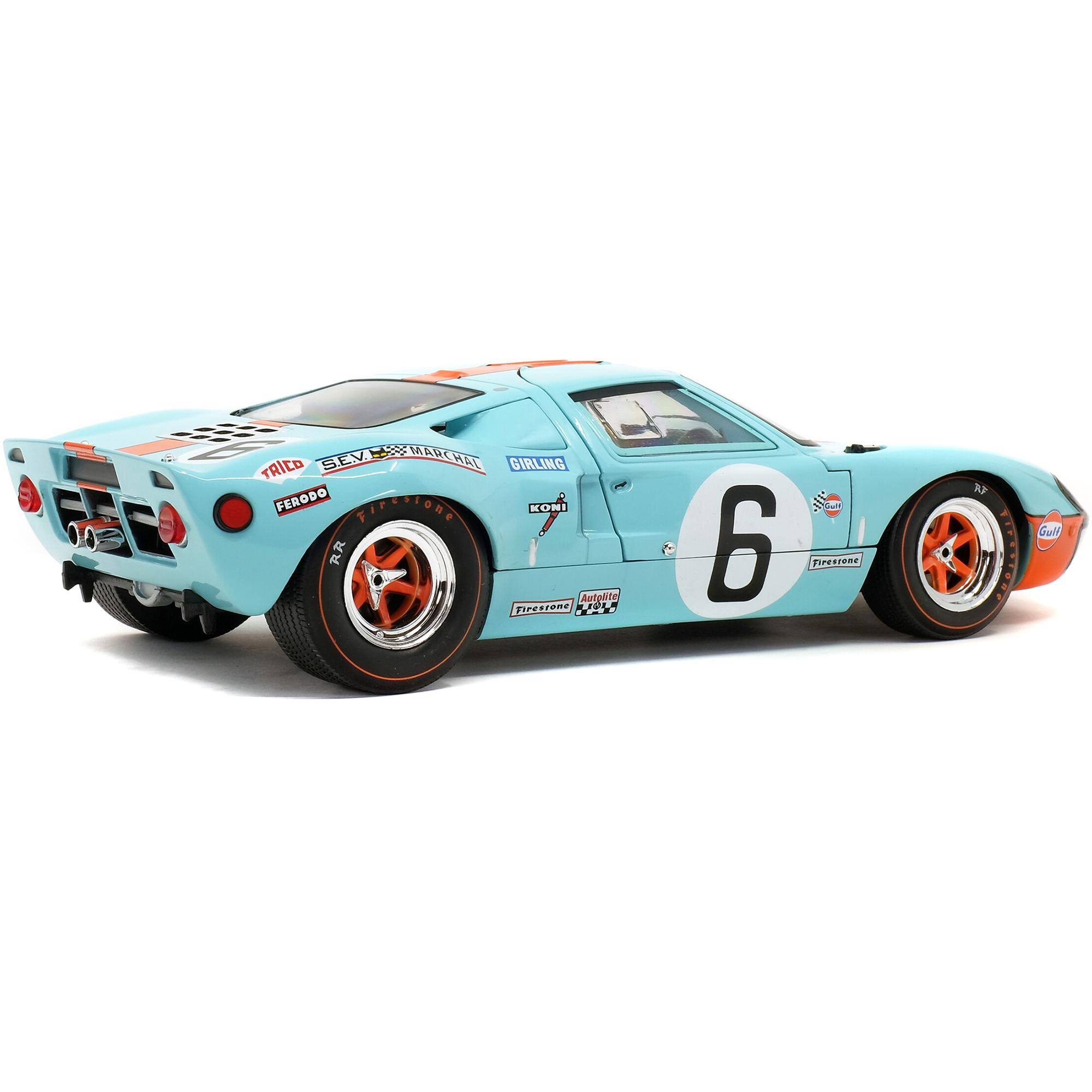 Ford GT40 Mk1 #6 Ickx - Olivier Gulf Winner 24 Hours of Le Mans (1969) Competition Series 1/18 Diecast Model Car by Solido