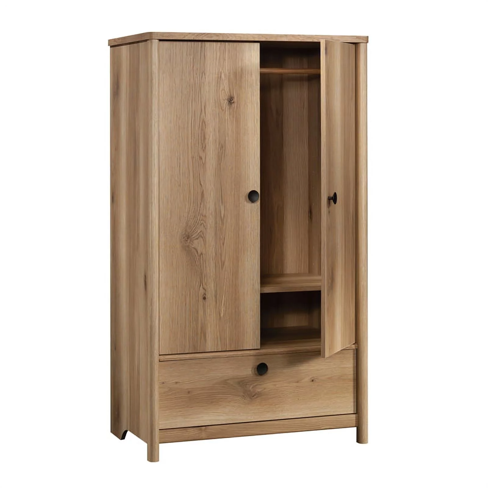 Sauder Dover Edge Bedroom Armoire with Drawer, Timber Oak Finish