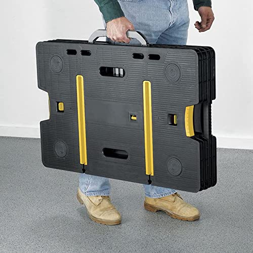 Keter Folding Work Table, Portable Workbench w/ 12" Clamps for Garage/Wood Shop