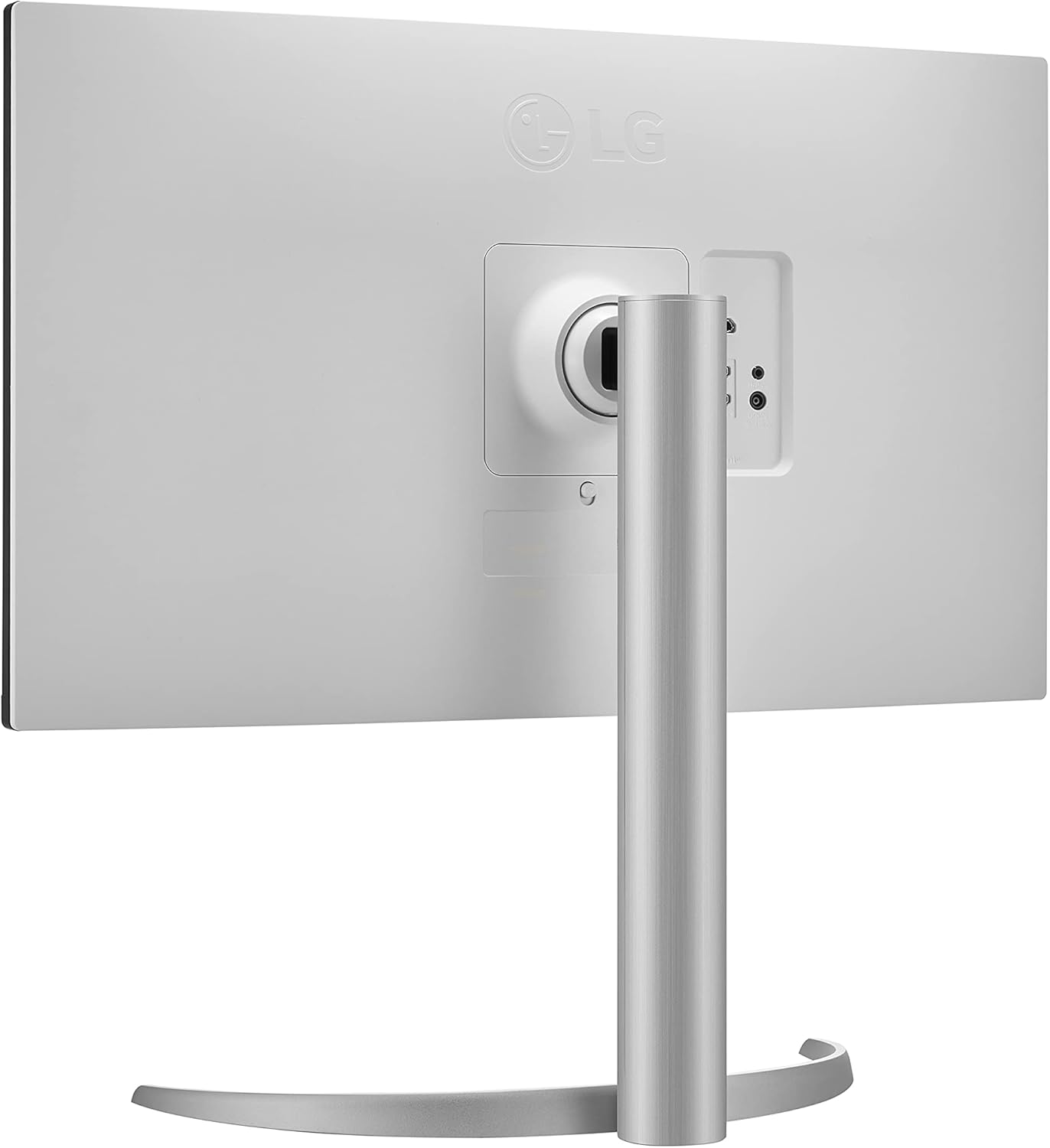 LG 27UP650-W Monitor 27” UHD (3840 x 2160) IPS Display, VESA DisplayHDR 400, DCI-P3 95% Color Gamut, 3-Side Virtually Borderless Display, Height/Pivot/Tilt Adjustable Stand – Silver