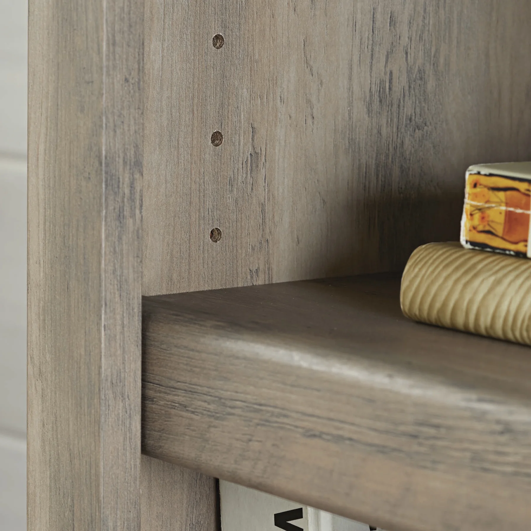Better Homes & Gardens Glendale 5 Shelf Bookcase, Rustic Gray Finish