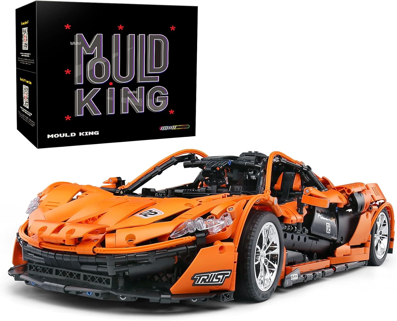 Mould King 13090 Sports Car Building Block Kits Model, MOC Building Blocks Set to Build , Gift for Kids Age 8+/Adult Collections Enthusiasts(3228 Pieces, Static Version)