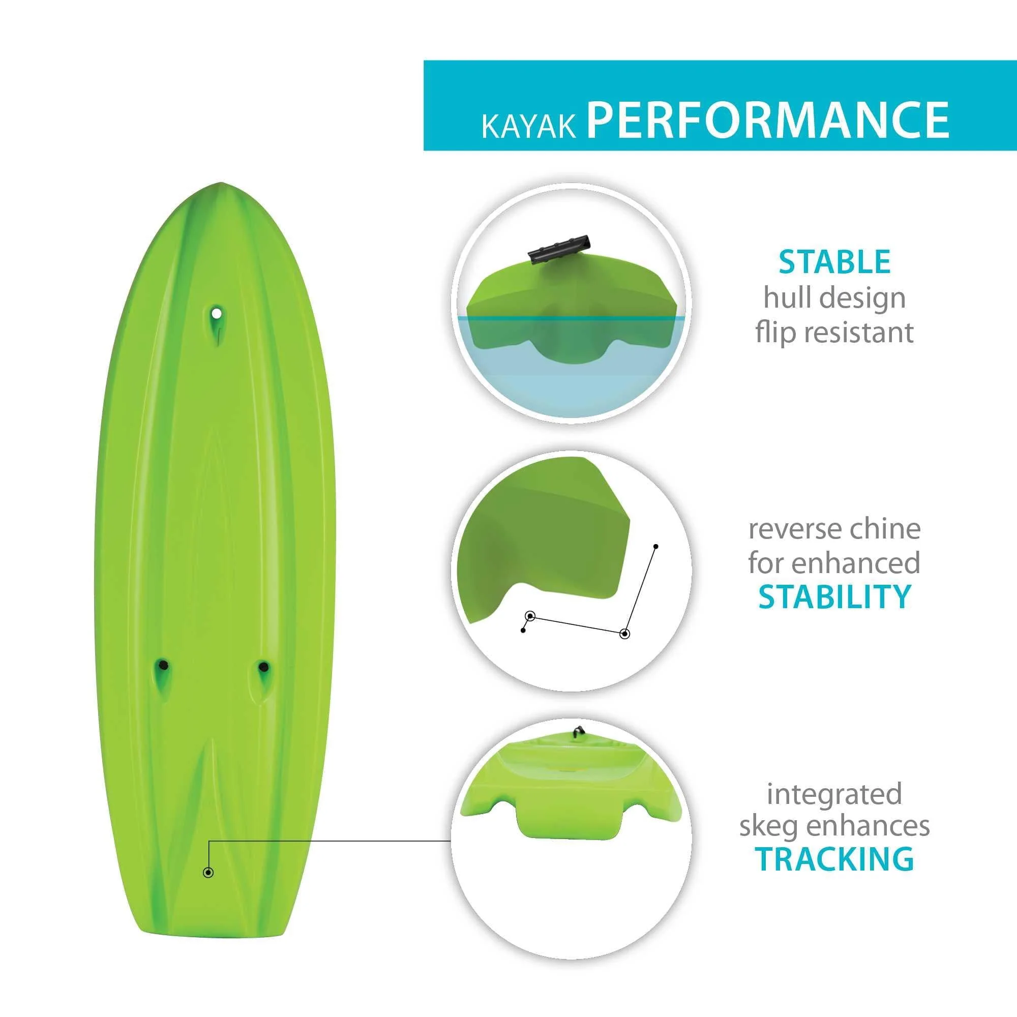 Lifetime Recruit 66 Youth Kayak - Dragonfly Blue - 90746