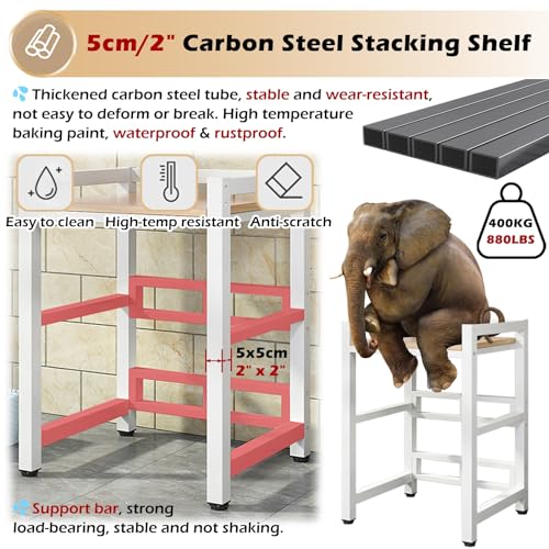 Portable Laundry Room Washer And Dryer Rack, Space-saving Stacking Kit Adjustable Stand Bathroom Washer Tumble Dryer Shelf Stacker, Commercial Home Dishwasher Storage Shelf