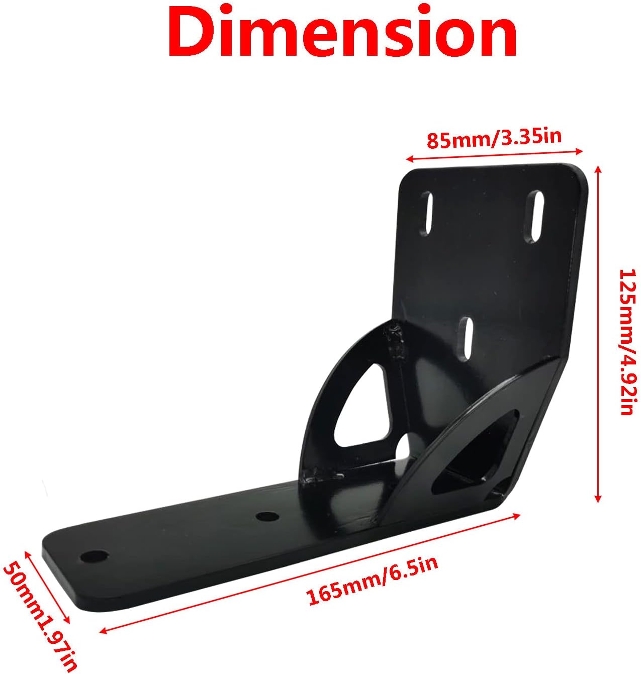 LicBund 813402 50mm Awning Bracket Gusseted Awning Holder Compatible with Thule Rhino Heavy Duty Bar (3 Awning Bracket) Pack of 2