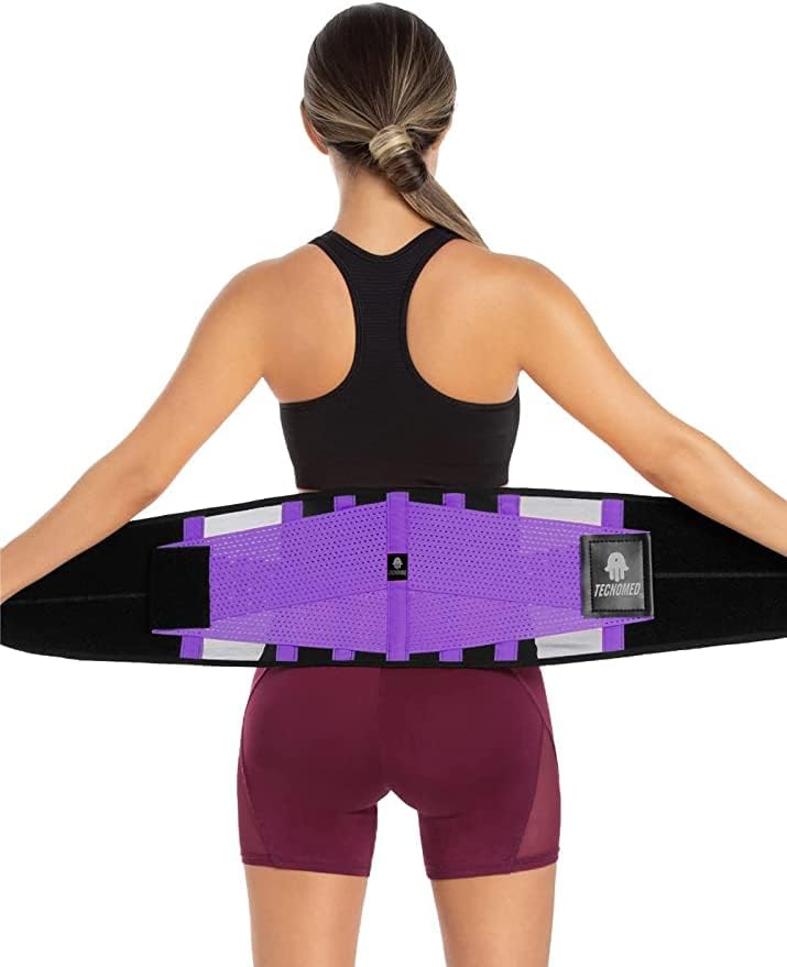 TECNOMED Lumbar Support Belt Back Brace for Lower Back Pain, Herniated Disc, Sciatica, Scoliosis and More! &ndash; Breathable Mesh Design
