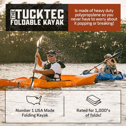 Tucktec 10' PRO Foldable Kayak - Full Size Folding Kayak - Portable Kayak for Adults - Made in USA