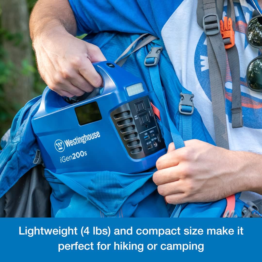 Westinghouse 194Wh 300 Peak Watt Portable Power Station and Solar Generator & Potable Aqua Water Purification Tablets with PA Plus, Portable and Effective Solution for Camping, Hiking, Emergencies
