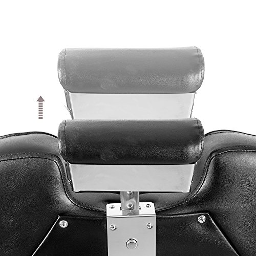 Paddie Black Barber Chair Heavy Duty Reclining Hydraulic Professional for Salon/Barbershop/Hair Stylist