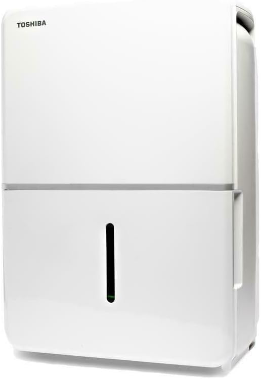 Toshiba 50-Pint 115-Volt ENERGY STAR MOST EFFICIENT Dehumidifier with Continuous Operation Function covers up to 4,500 sq. ft. TDDP5013ES2 w/ 1 Year Extended CPS Warranty Included (Renewed)