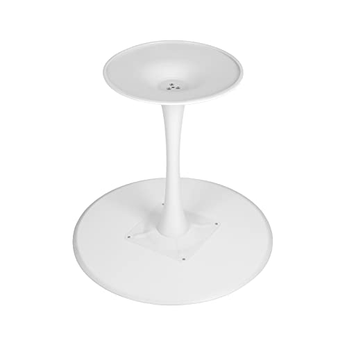 31.5 inch Round Dining Table, Mid Century Modern Small Tulip Table with Metal Pedestal Base for Living Room Kitchen Dining Room (Black)