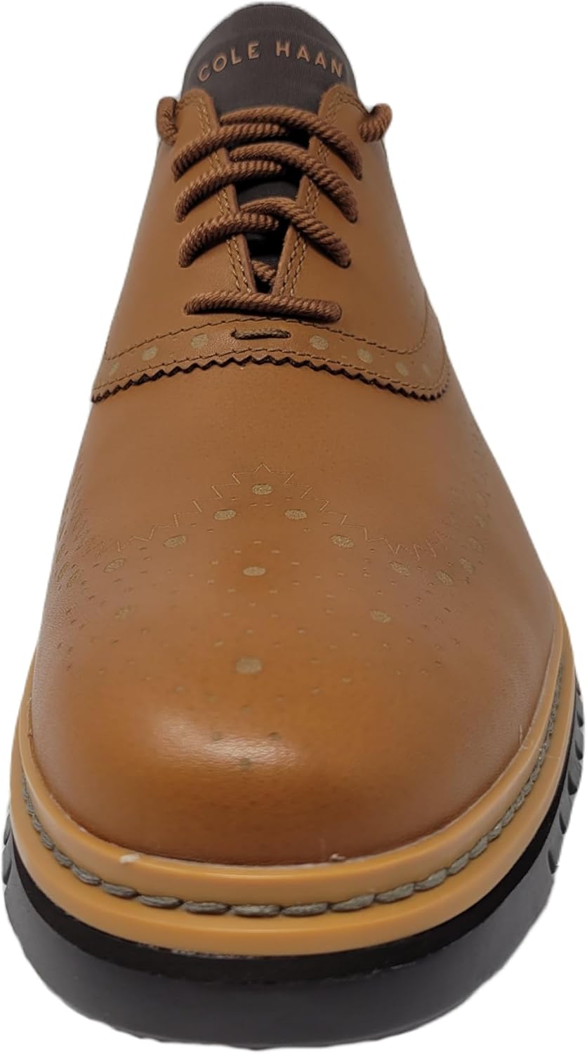 Cole Haan Men's Zerogrand Wing Ox Oxford, British Tan/Java, 8.5 M US