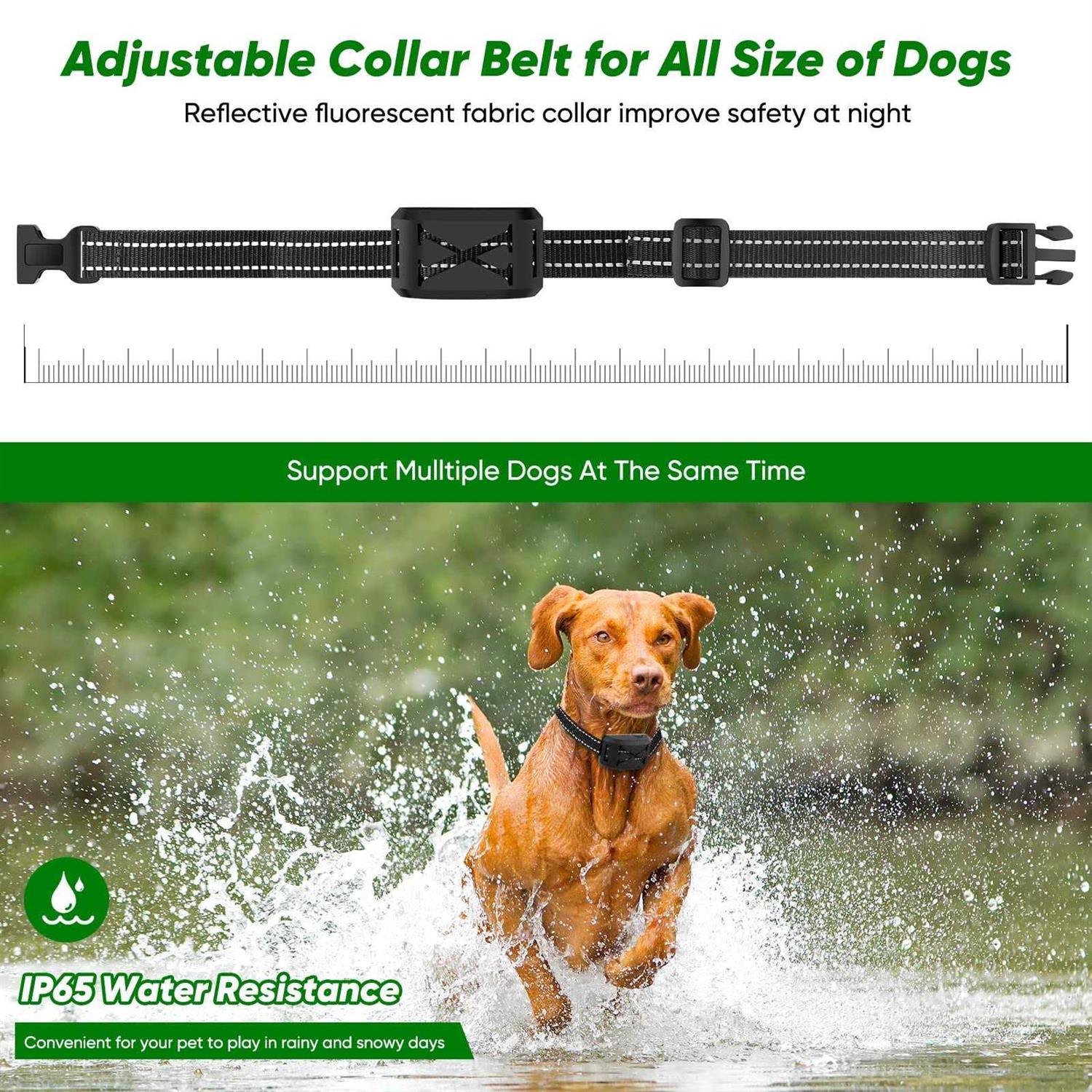 BHCEY Wireless Dog Fence 2023 Electric Fence for 2 Dogs Shocks Training collar Remote 2-in-1Wireless Pet containment System with Adjus - Pet Supplies online store