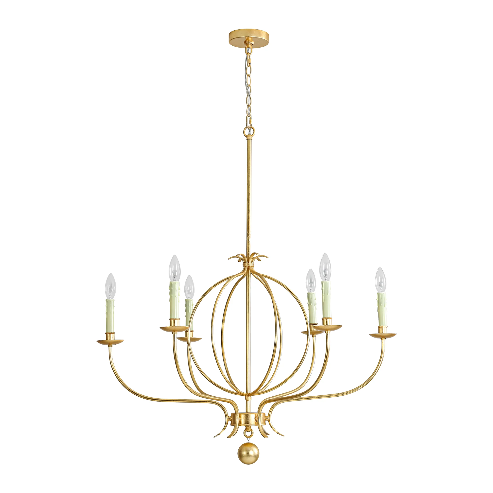 Dresqui 6-Light Dimmable Classic Candle Style Chandelier (33)