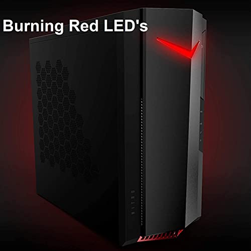 acer Nitro Gaming Desktop, 2023, Intel Core i5-12400F 6-Core 4.4GHz, NVIDIA GeForce GTX 1650 4GB GDDR6, 16GB DDR4, 512GB SSD, Windows 10 Home, Wi-Fi 6E, Bluetooth 5, 1xHDMI, 1xDP, 7xUSB, Black