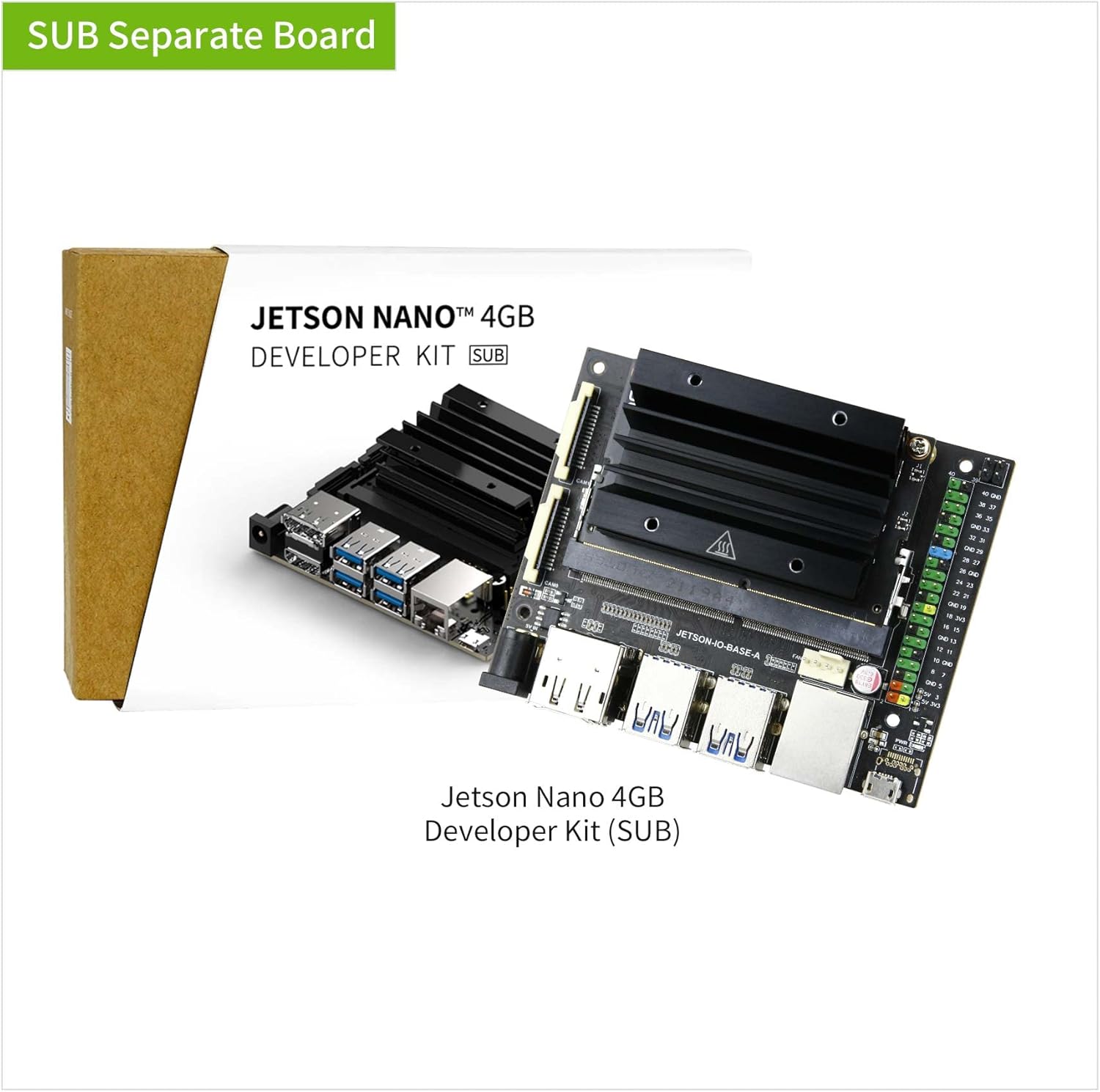 Yahboom Jetson Nano 4GB SUB Developer Kit with 16G-eMMC Based on Official Jetson Nano 4GB Core Module