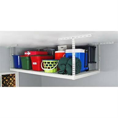 SafeRacks 4&x8& Overhead Garage Storage Rack