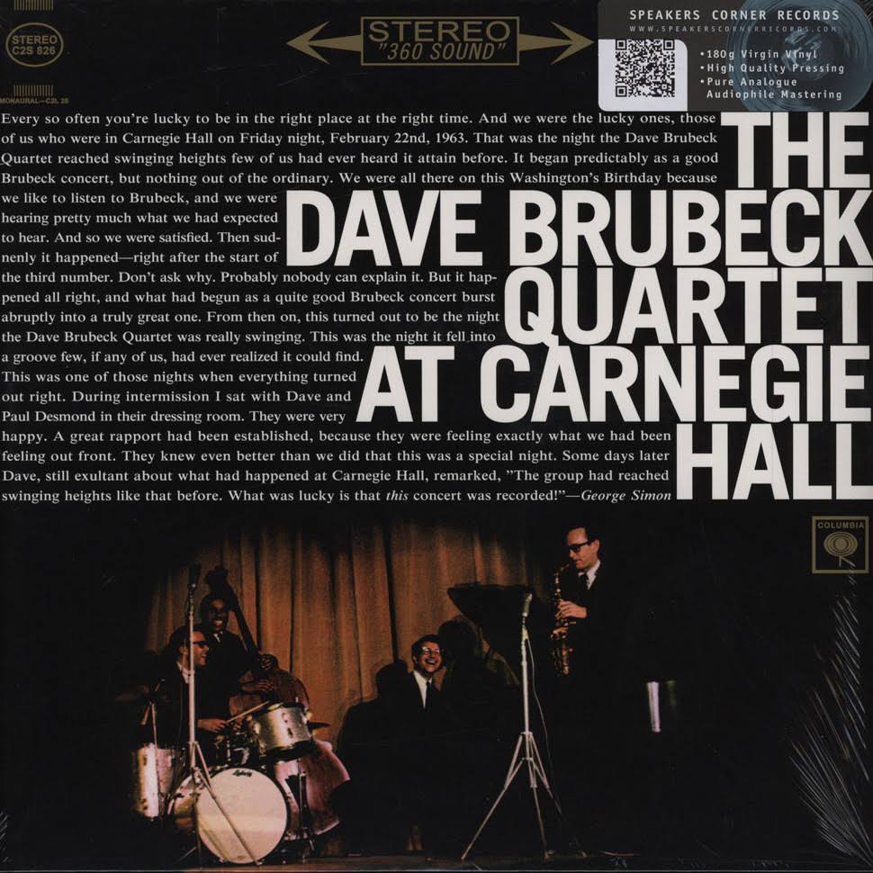 at Carnegie Hall [Vinyl] Brubeck, Dave