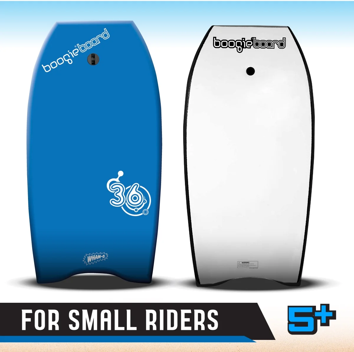 Wham-O Boogieboard 36" - Phuzion Core - XPE Deck - HDPE bottom - Crescent tail - Includes wrist leash- Surfing Waves Ocean Summer Fun Beach Man & Woman Water Body Board