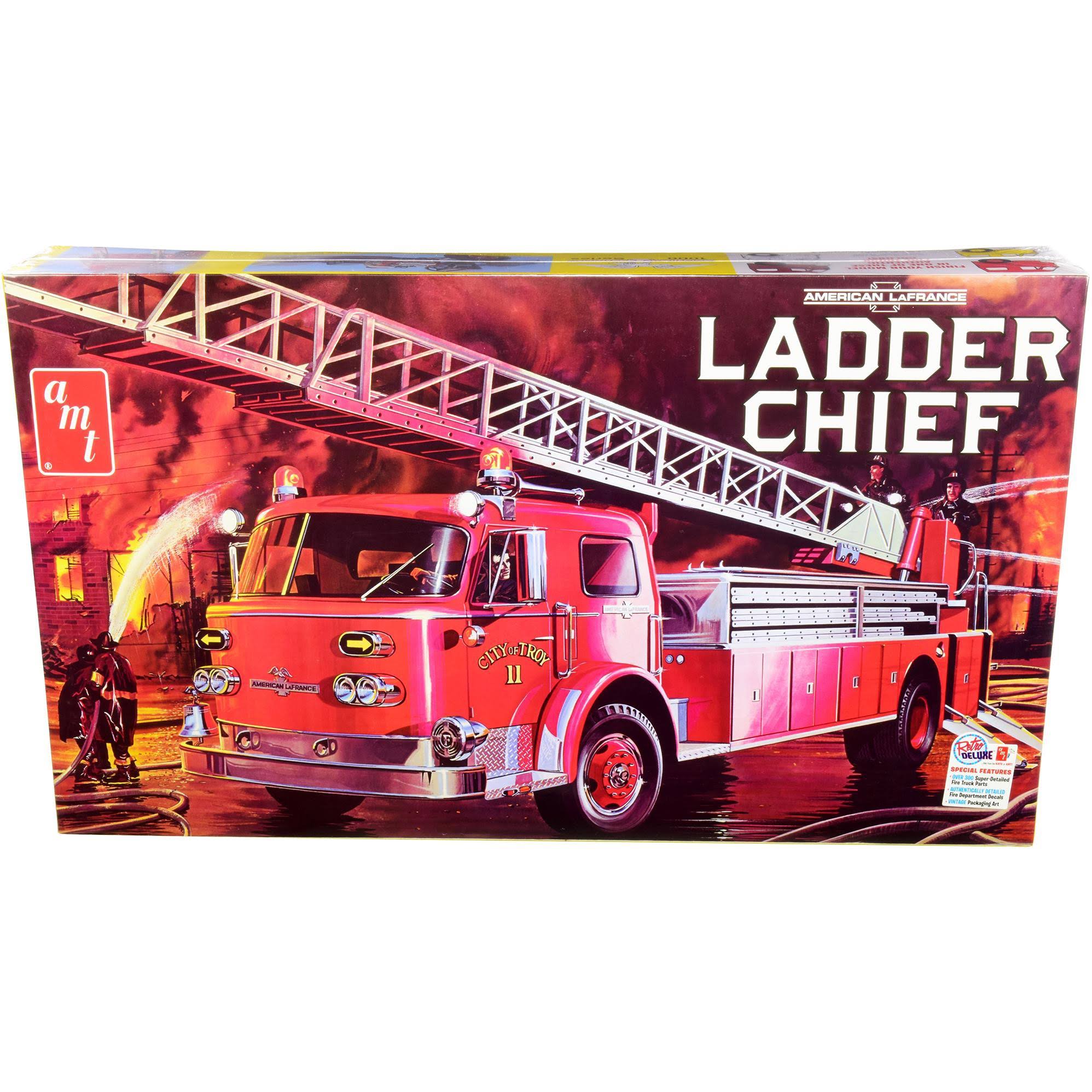 Skill 3 Model Kit American LaFrance Ladder Chief Fire Truck 1/25 Scale Model by AMT