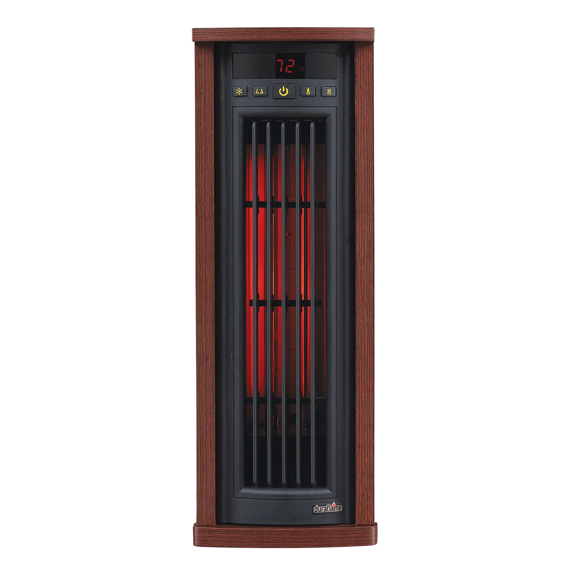 Duraflame Portable Electric Infrared Quartz Oscillating Tower Heater, Cherry