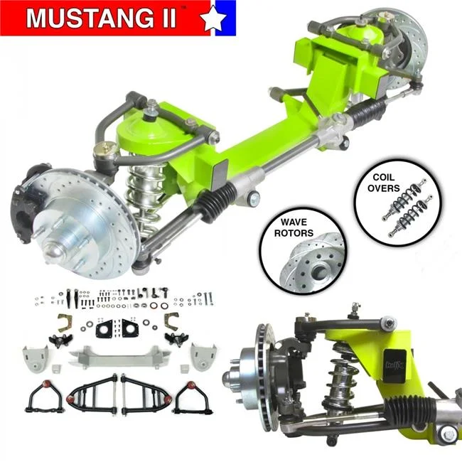 Helix Suspension  2 in. Drop 5 x 4.75 in. Manual RHD Rack without Cross Member for 1940-1946 Gram & Hupp Must 2 IFS Coil Over