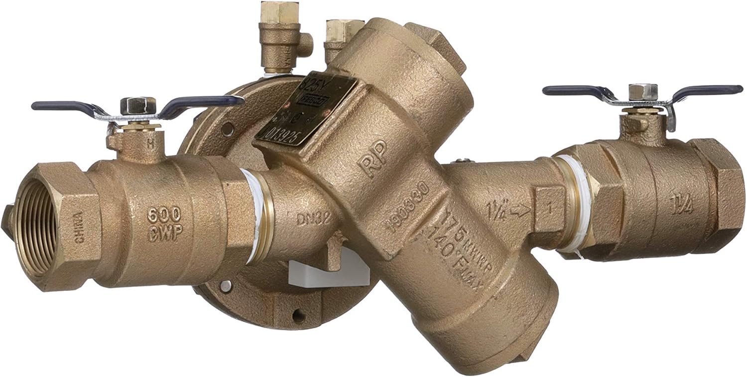 Febco 825FBV Quarter Turn 1 1/4" 825Y Reduced Pressure Zone Assembly, 1-1/4"