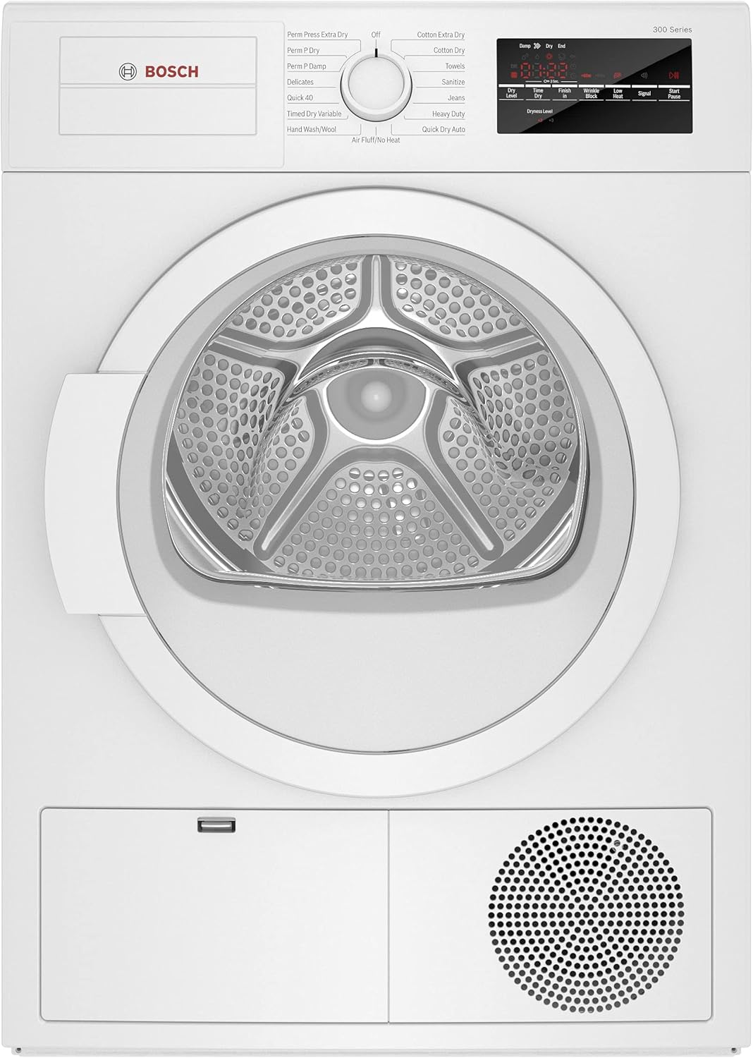 Bosch 300 Series 24-Inch Condensation Dryer - ENERGY STAR - WTG86403UC - White